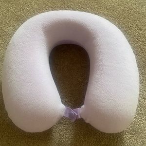 Purple travel pillow